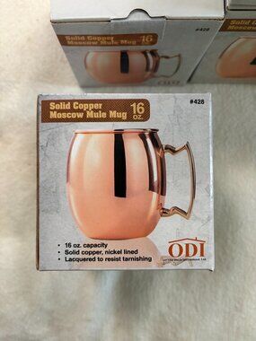 NEW Copper Moscow Mule Mugs (set of 6)